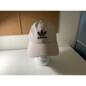 ADIDAS TREFOIL LOGO Hat Cap Men's Adjustable Pink & Blue Strap Back